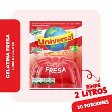 Reposteria  Gelatina Universal Sabor Fresa  BOLSA 130G