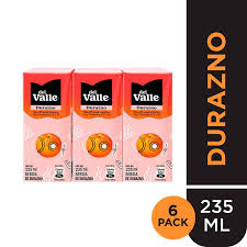 Bebidas Frugos Del Valle Sabor Durazno PAQ 6 UND X 235ML
